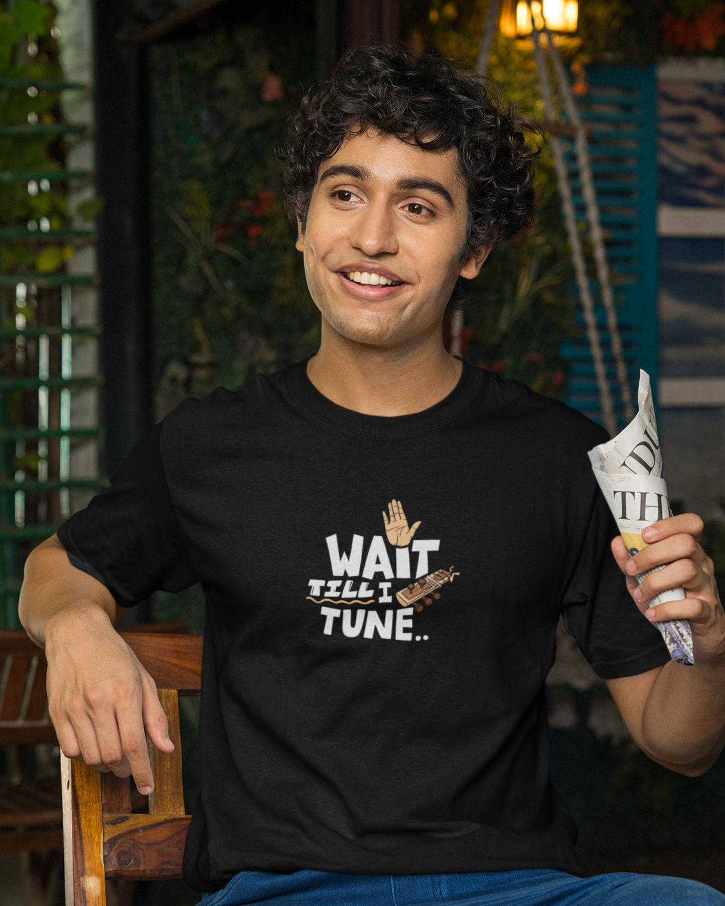 Wait till I tune ~ Sitar | Unisex T-Shirt