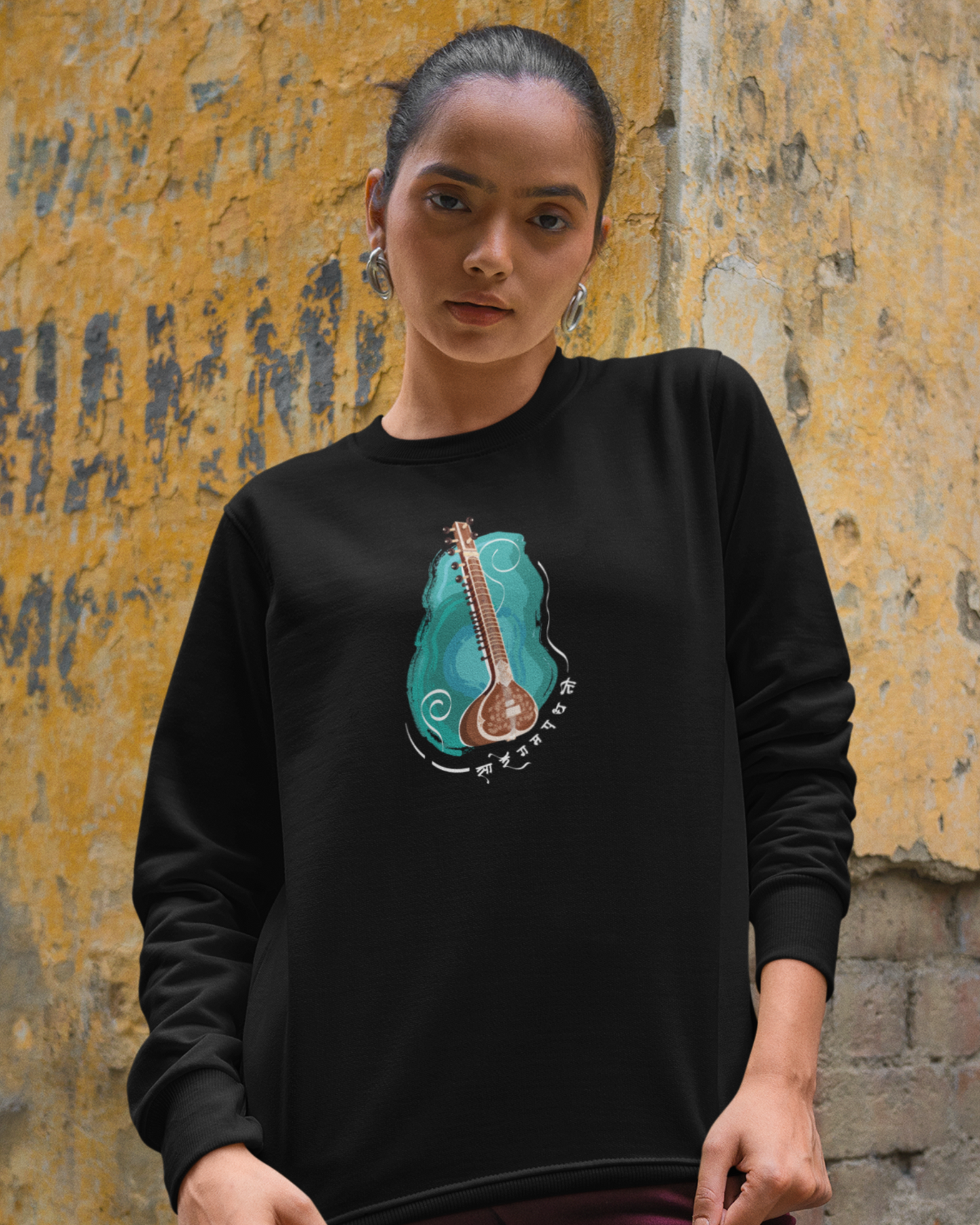 Sitar, strings of serenity  | Unisex Sweatshirt