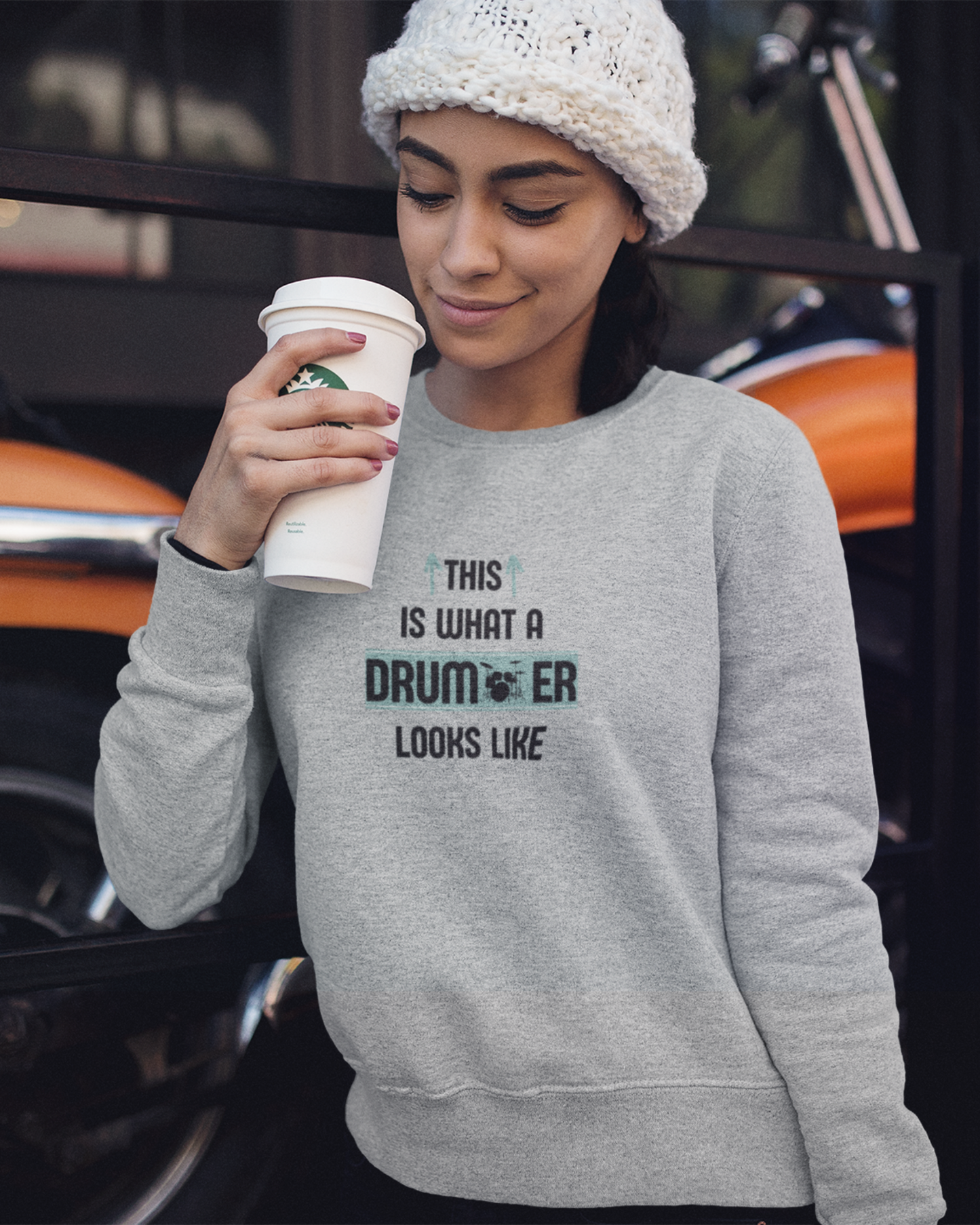 This is what a Drummer looks like  | Unisex Sweatshirt