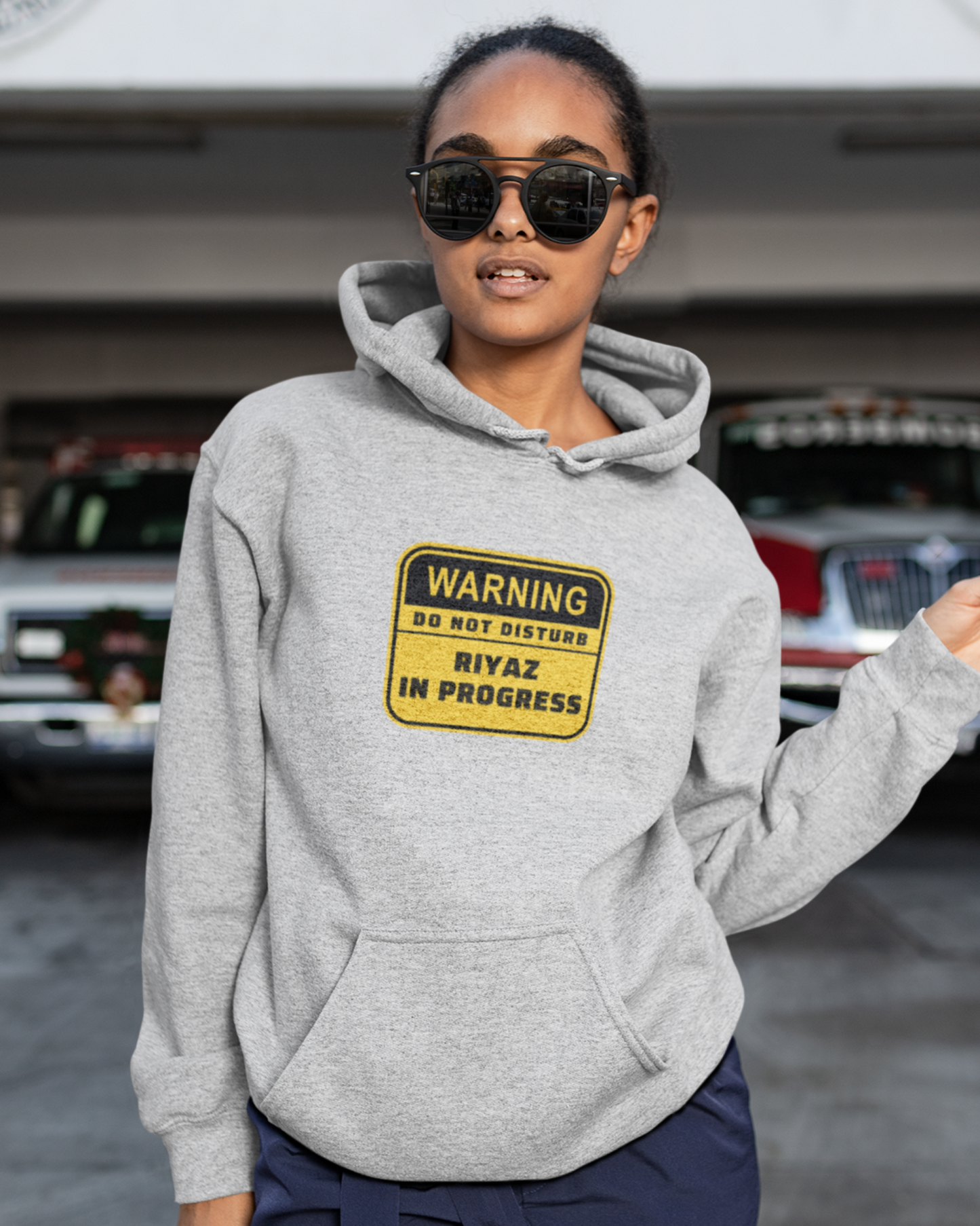 Warning! Riyaz in progress | Unisex Hoodie