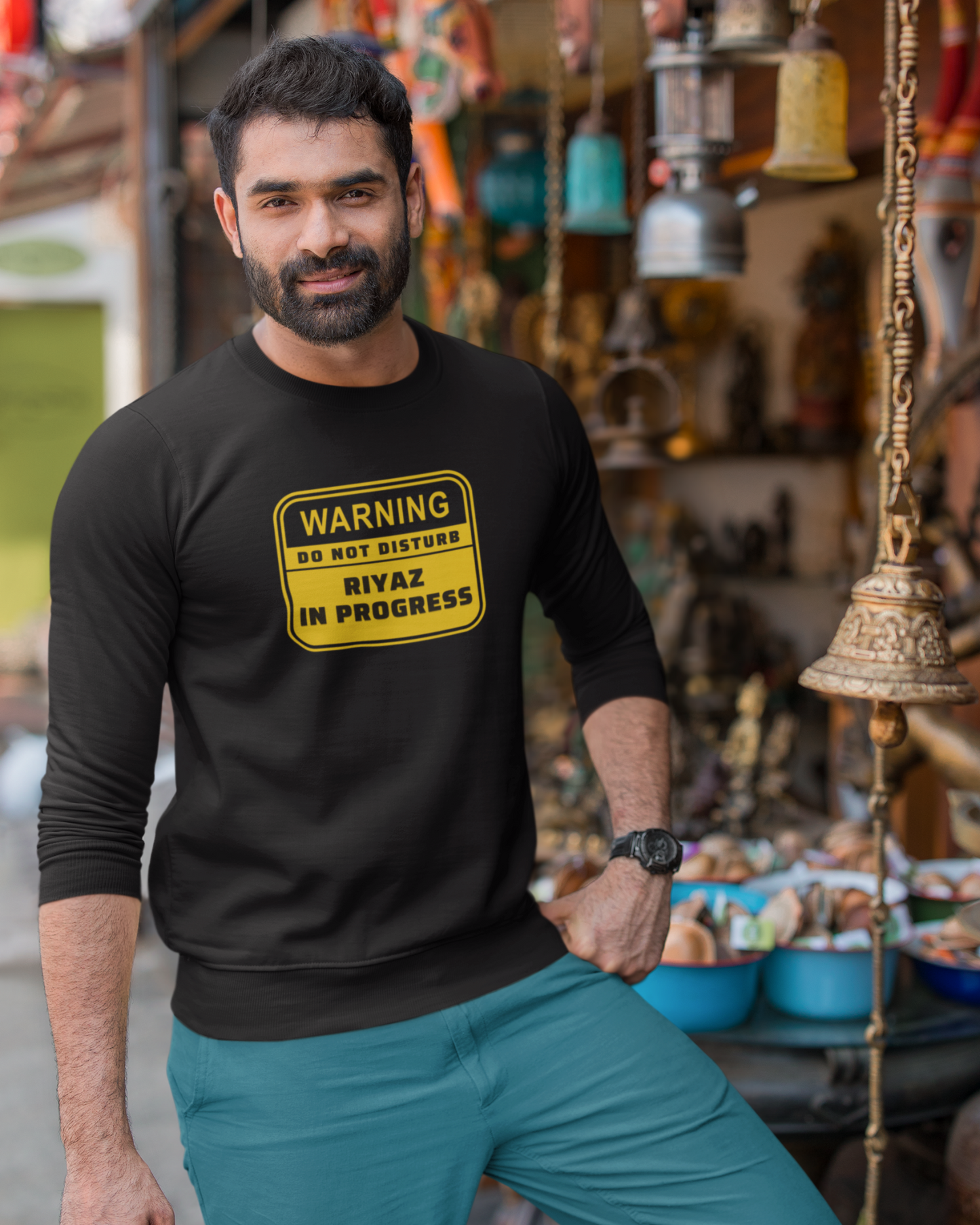 Warning! Riyaz in progress  | Unisex Sweatshirt