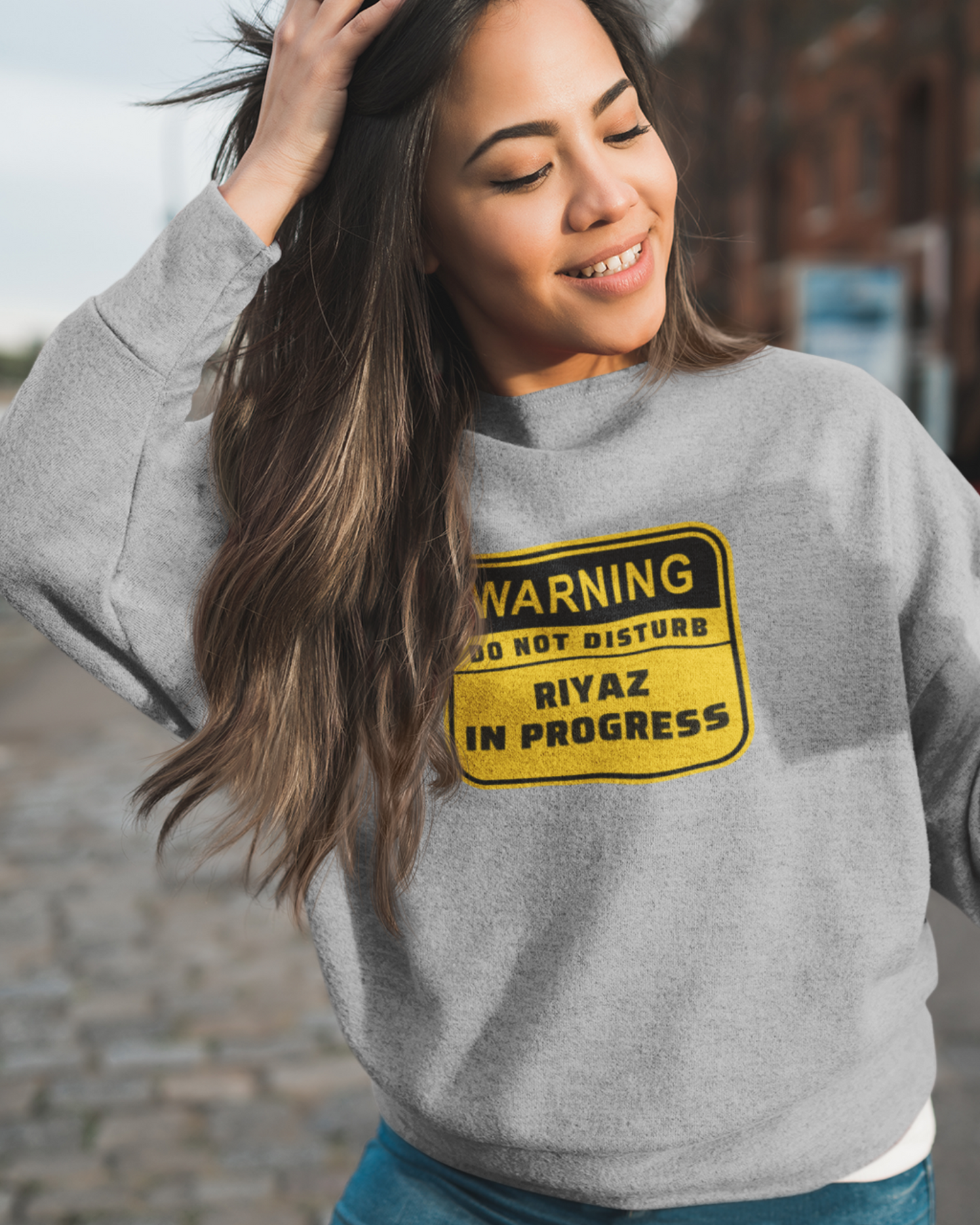 Warning! Riyaz in progress  | Unisex Sweatshirt