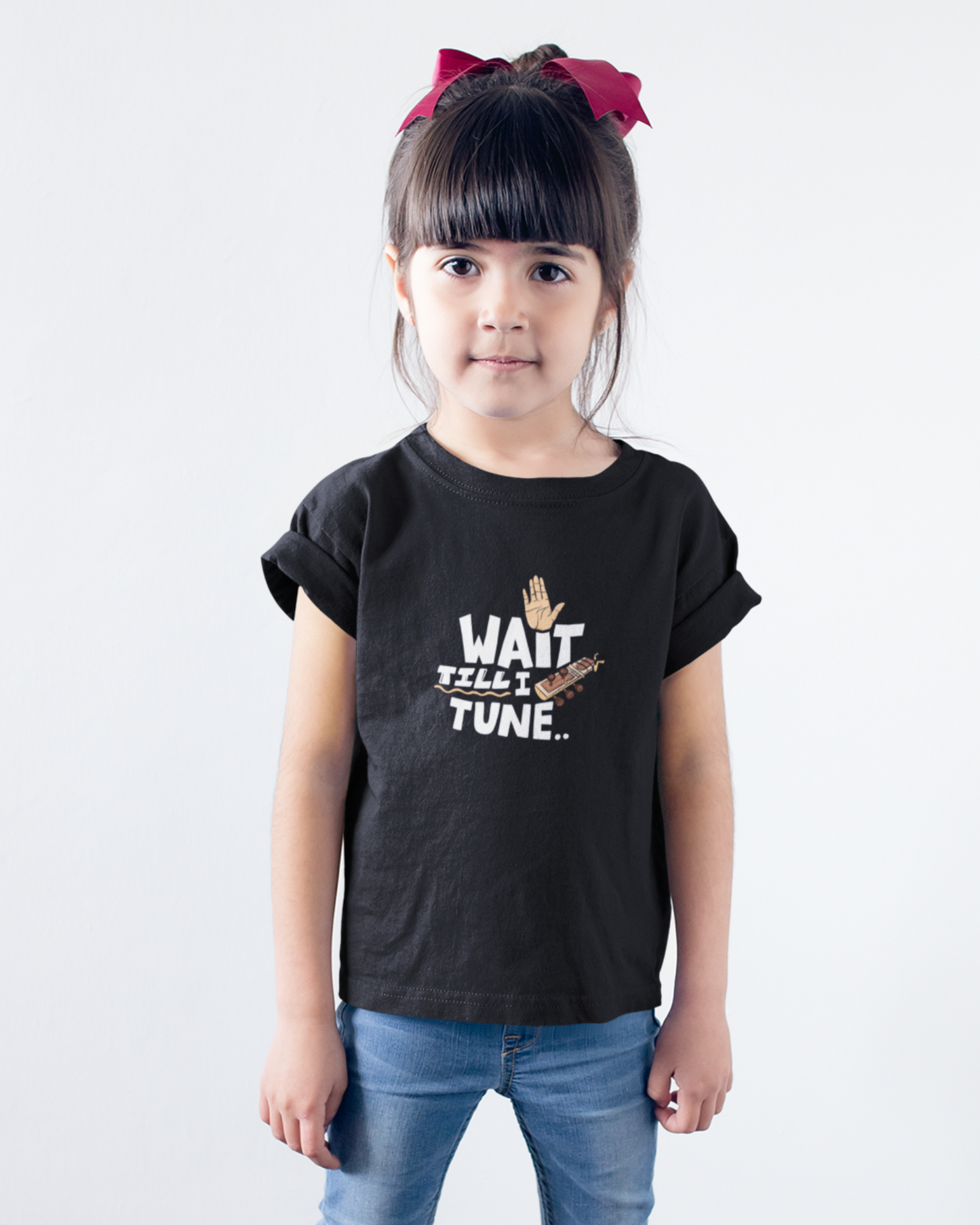 Wait till I tune ~ Sitar | Kids T-Shirt