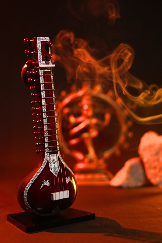 Premium Wooden Miniature - Sitar