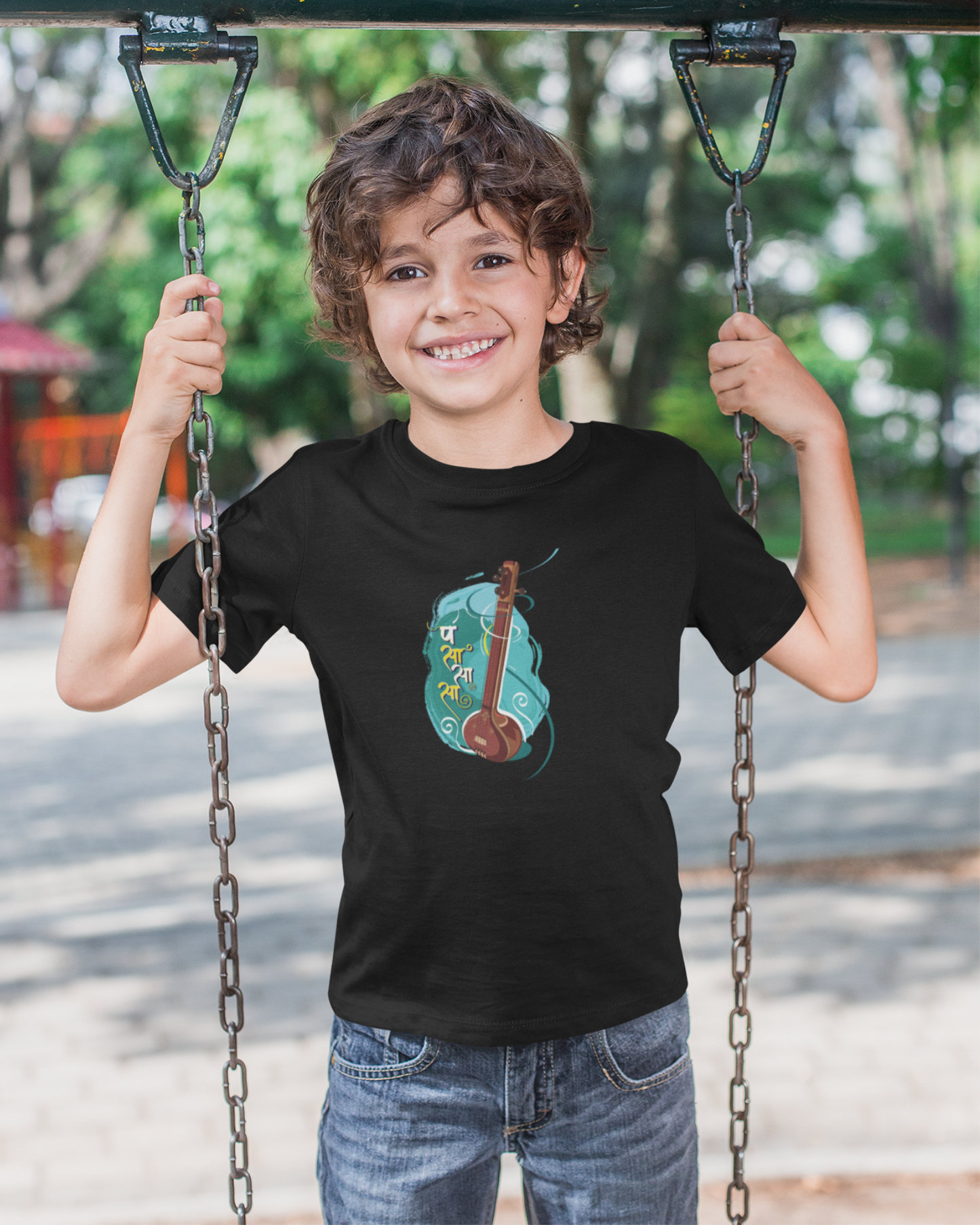 Tanpura, strings of happiness | Kids T-Shirt  | Stock Clearance