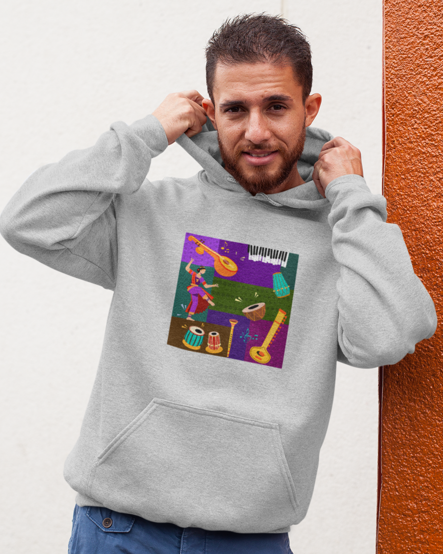 Indian Music Collage | Unisex Hoodie