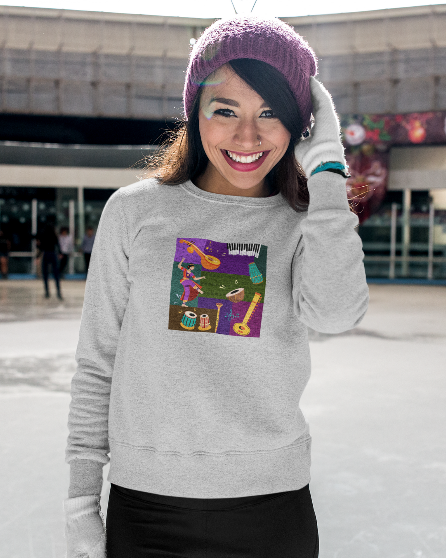 Indian Music Collage  | Unisex Sweatshirt