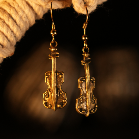 Violin earrings hot sale