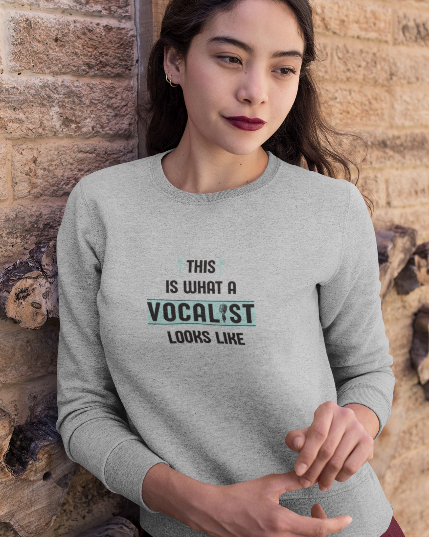 This is what a Vocalist looks like  | Unisex Sweatshirt