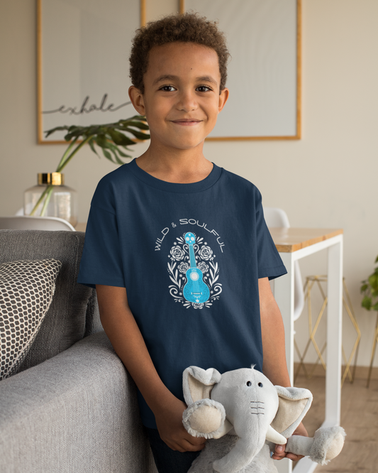 Wild & Soulful Guitar | Kids T-shirt