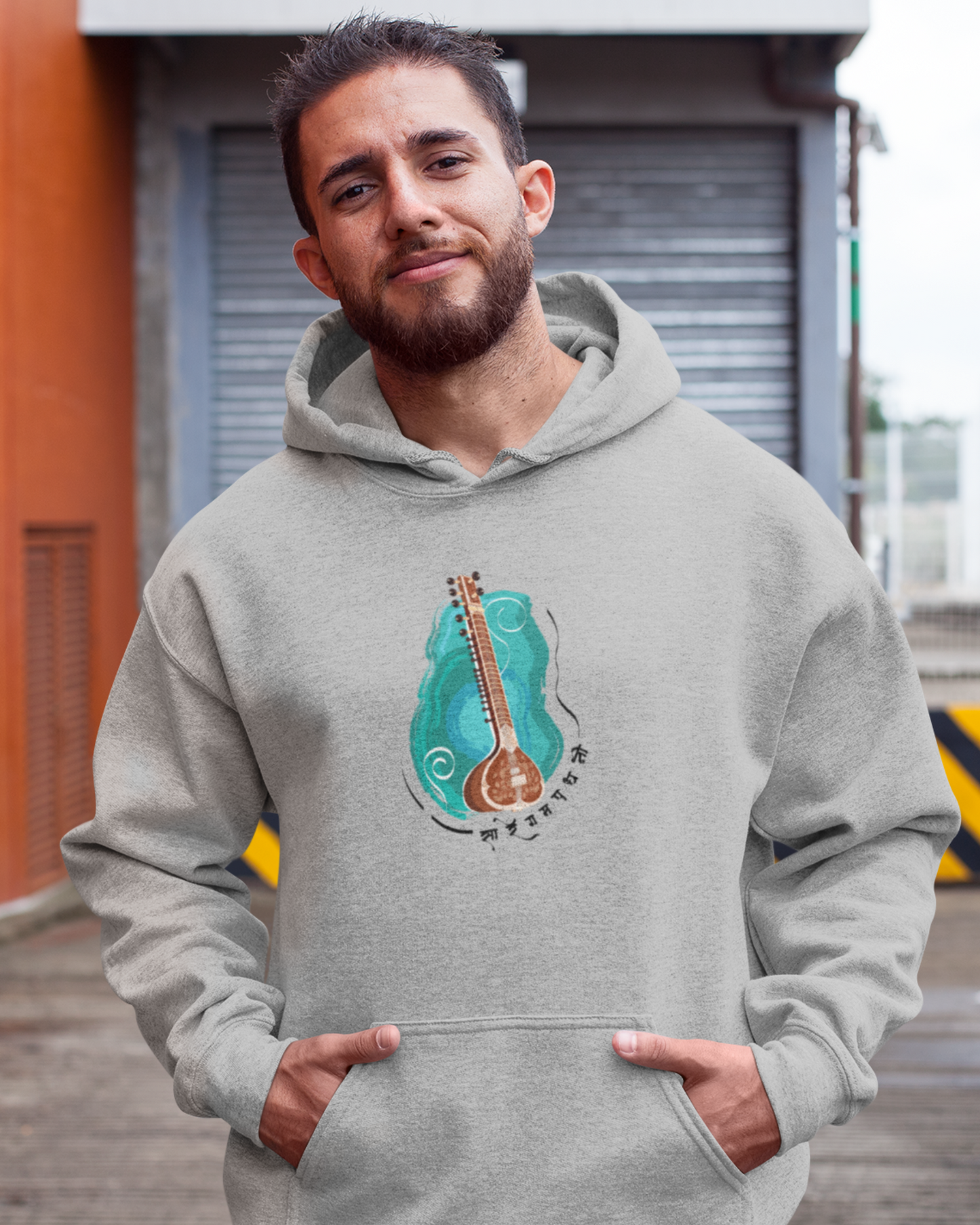 Sitar, strings of serenity | Unisex Hoodie