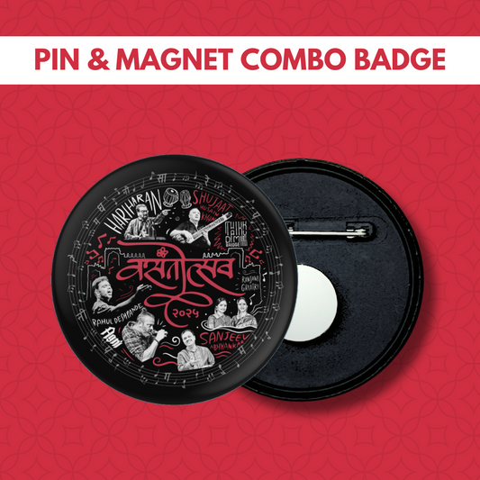 Vasantotsav Theme | Combo Badge | Gloss Black